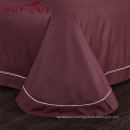 Luxury Comfortable Adult Queen Size Hotel bed sheets Linen Supplier 100% Cotton Super soft cotton flax bedding sets